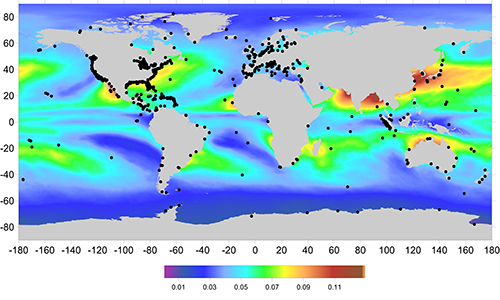 Tropospheric correction map